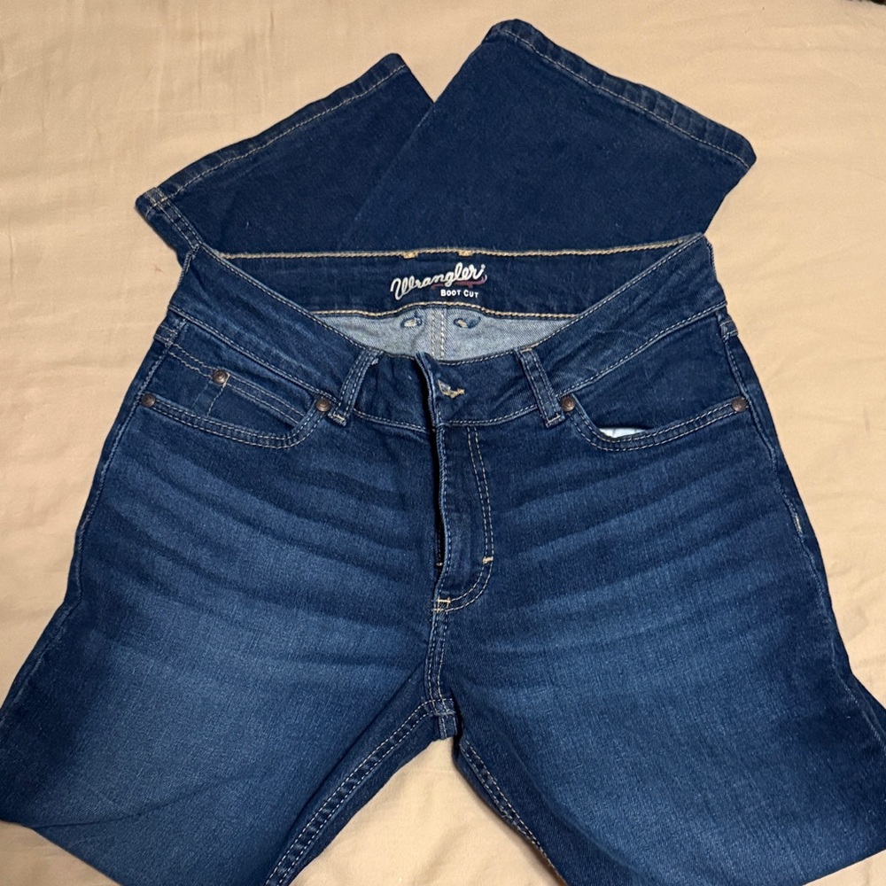 Wrangler Women's Dark Blue Boot Cut Jeans